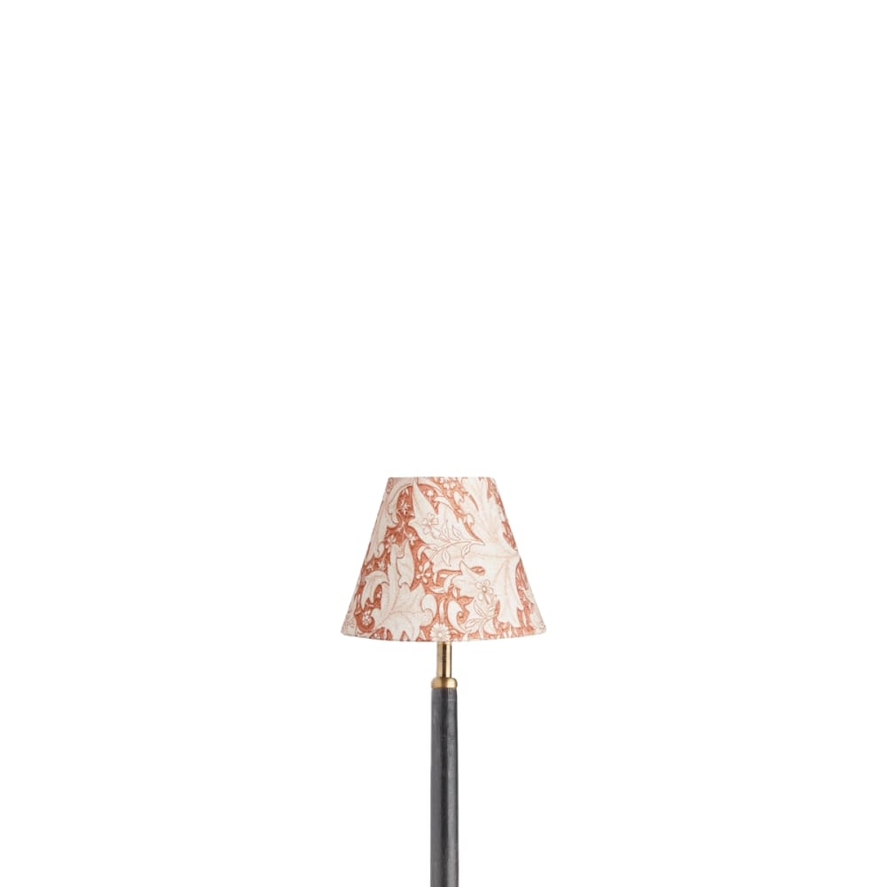Pooky - 16cm Empire Shade - Brick Dust Wallflower Printed Cotton - Morris & Co