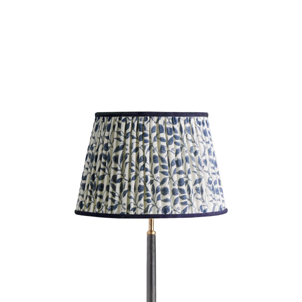 Pooky - 35cm Straight Empire Shade - Indigo Rosehip Linen - Morris & Co