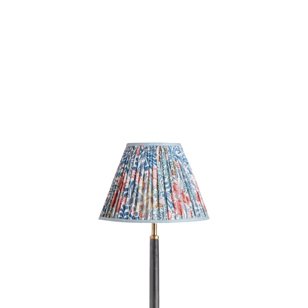 Pooky - 25cm Empire Shade - Indigo - Barbed Berry Bower Printed Cotton - Morris & Co