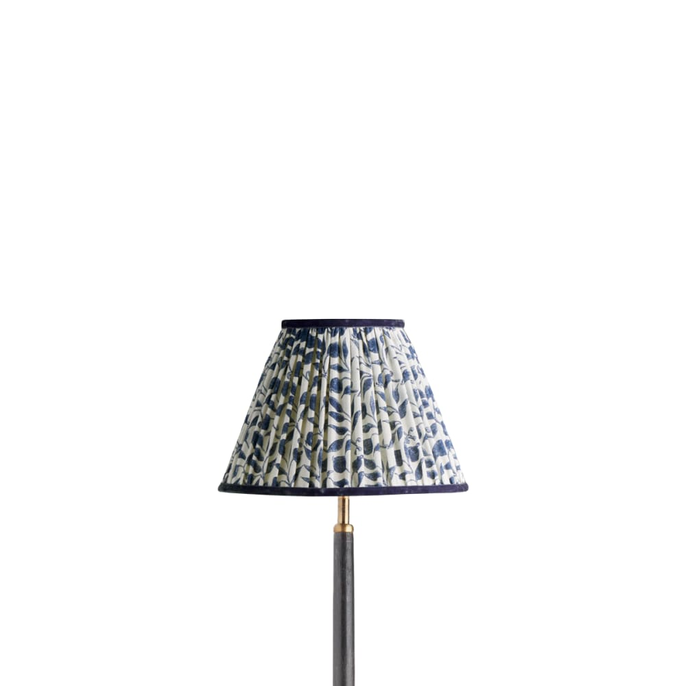 Pooky - 25cm Empire Shade - Indigo Rosehip Linen - Morris & Co