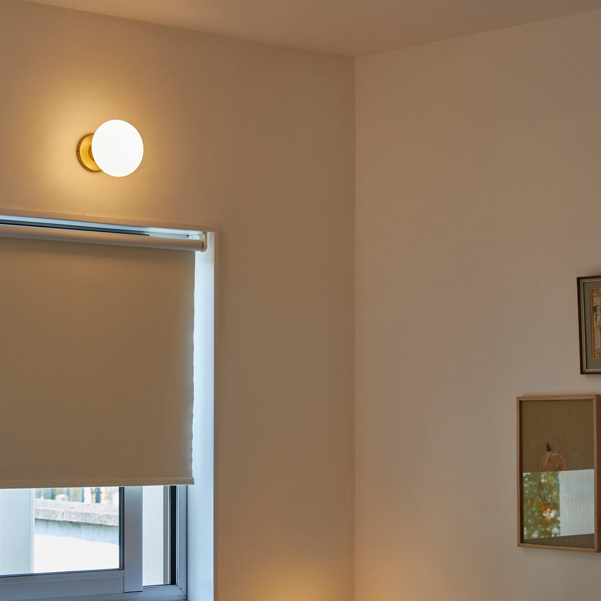Tala Lochan Wall Light in Brass + Oval Dim to Warm