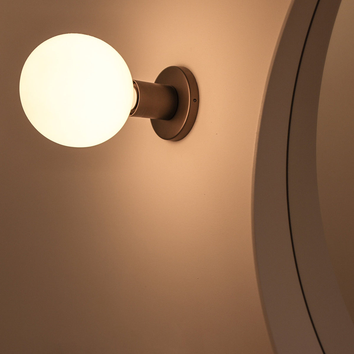 Tala Lochan Wall Light in Graphite + Sphere III