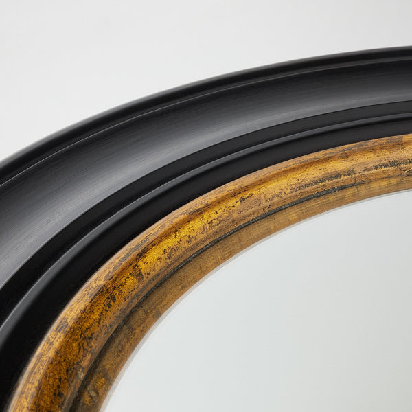 Pooky - Marlon Convex Mirror - Black and Gold