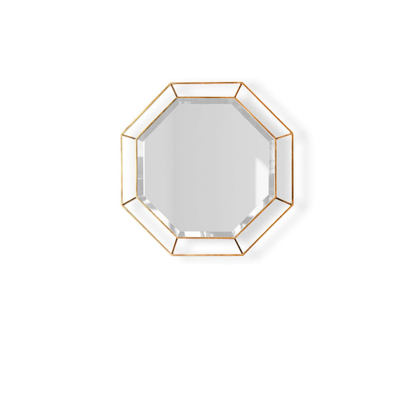 Pooky - Octagon Mirror - Clear Glass with Antique Gold Frame