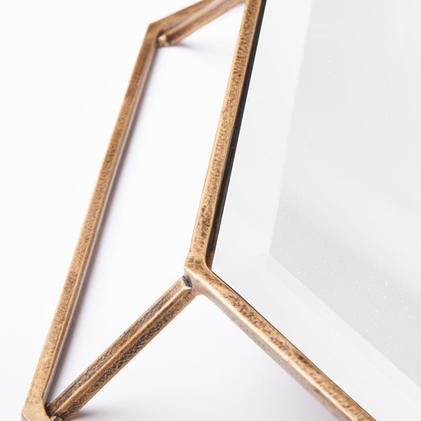 Pooky - Octagon Mirror - Clear Glass with Antique Gold Frame
