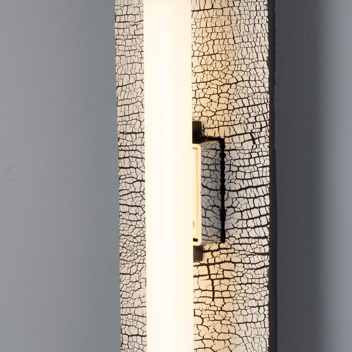 Mullan - Capua Rectangular Ceramic Wall Light Black Clay 50cm IP20 - Powder Coated Matte Black Finish