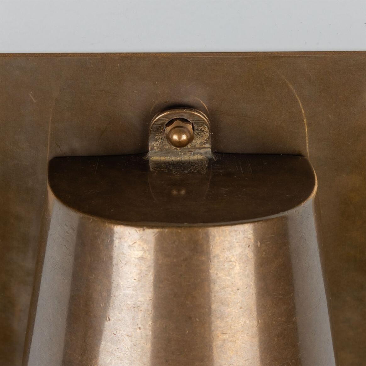Mullan - Wade Outdoor Brass Spotlight with Back Plate 15.2cm IP54 - Antique Brass Finish