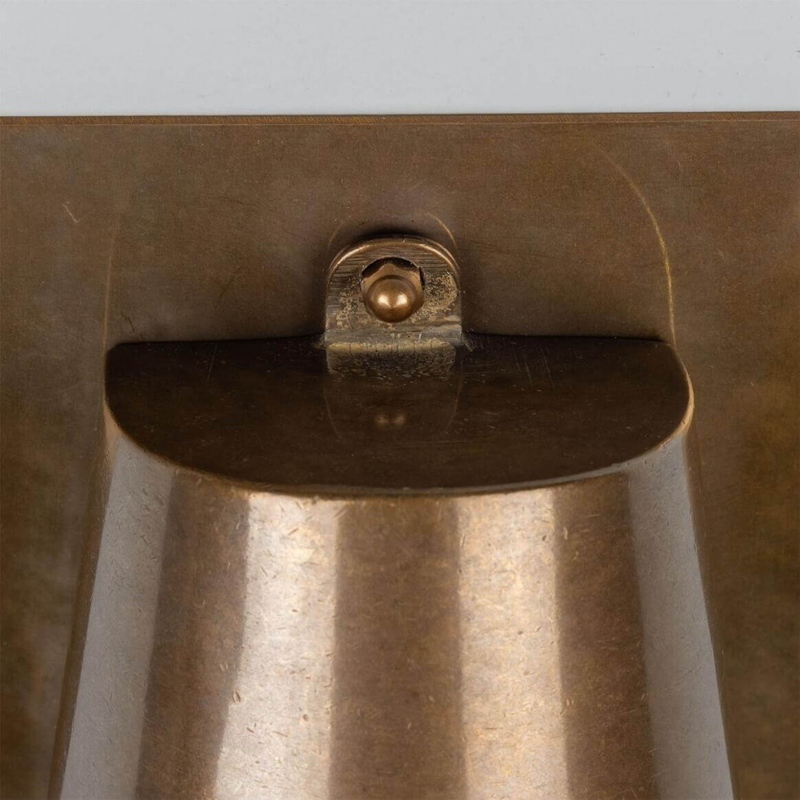 Mullan - Wade Outdoor Brass Spotlight with Back Plate 15.2cm IP54 - Antique Brass Finish