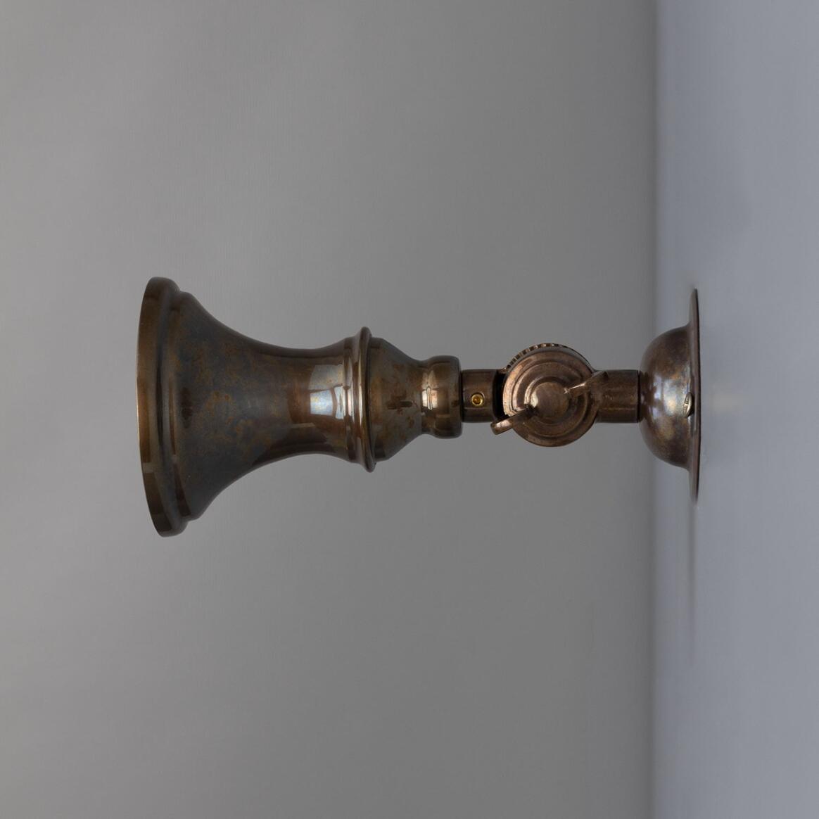 Mullan - Accra Traditional Small Brass Spotlight 14cm IP20 - Antique Brass Finish