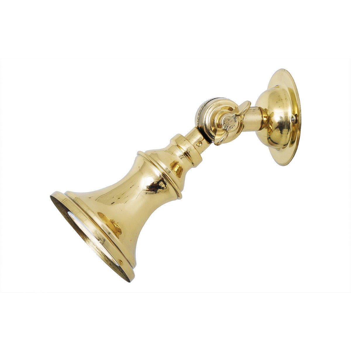 Mullan - Accra Traditional Small Brass Spotlight 14cm IP20 - Polished Brass Finish