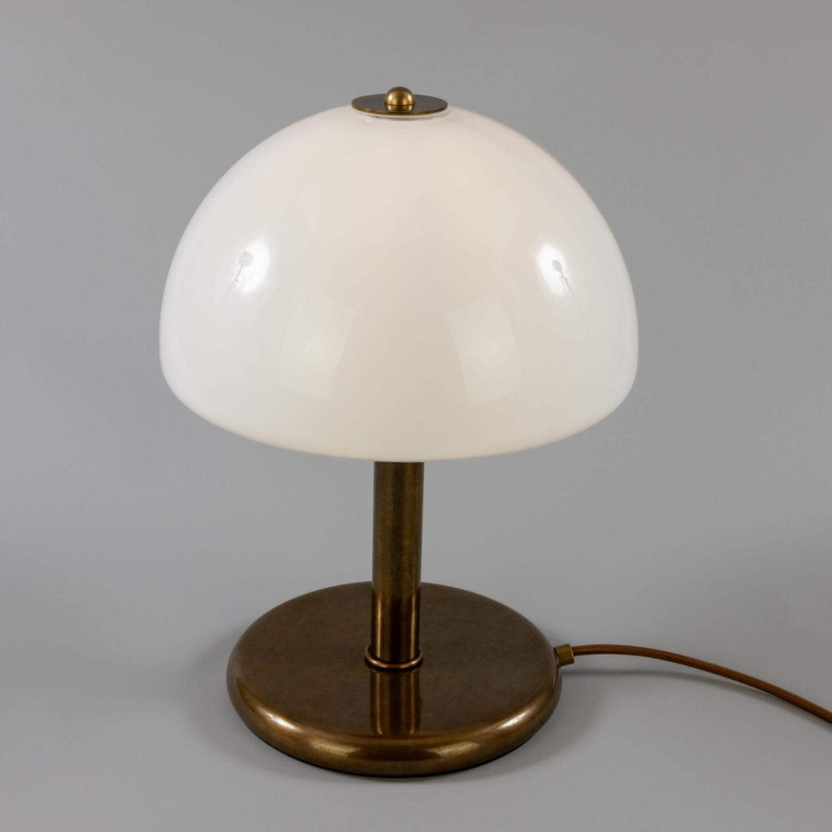 Mullan Champignon Mid-Century Mushroom Table Lamp - Antique Brass Finish
