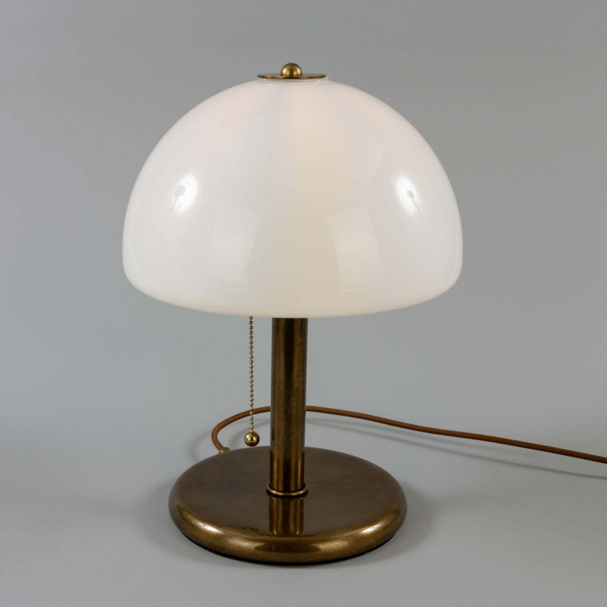 Mullan Champignon Mid-Century Mushroom Table Lamp - Antique Brass Finish