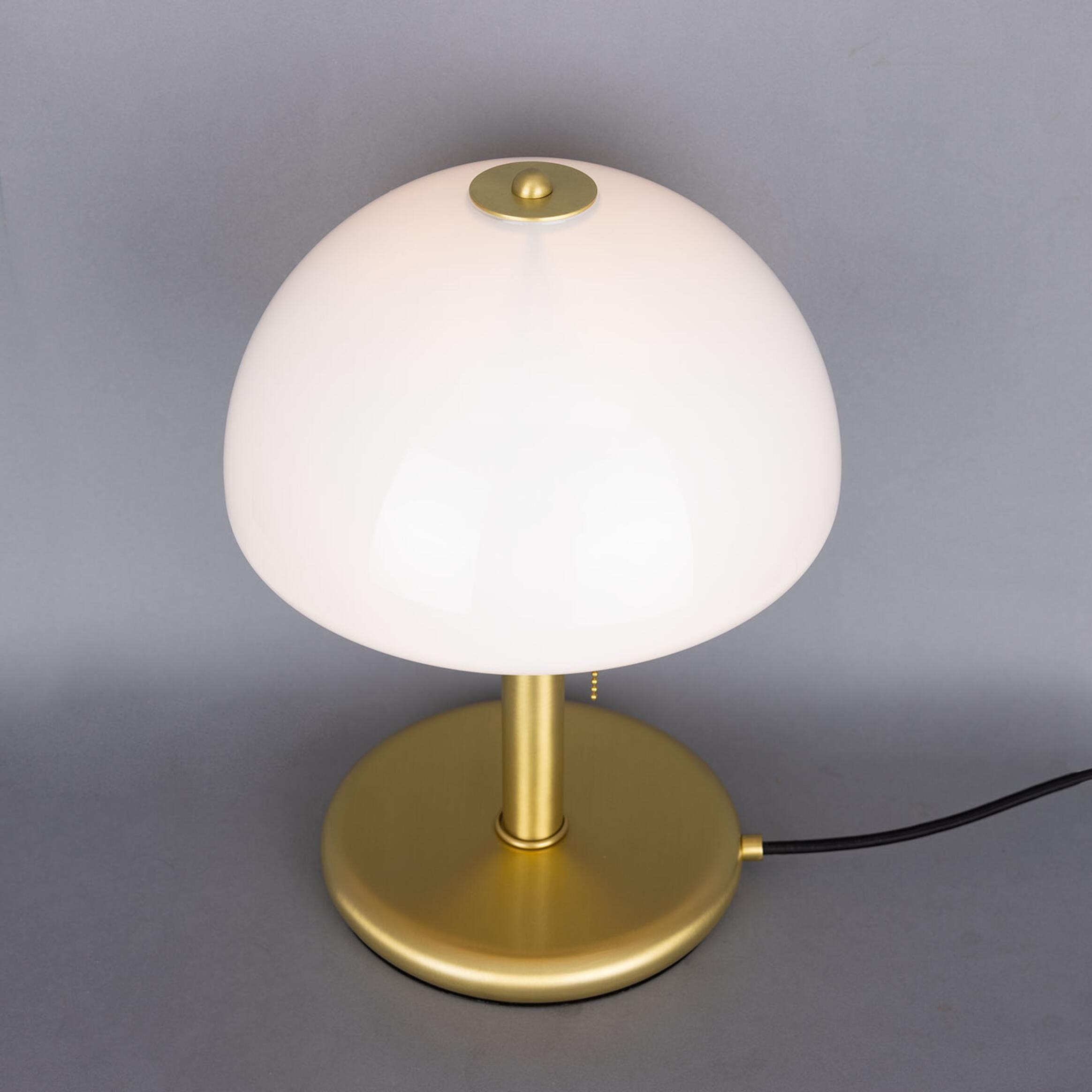 Mullan Champignon Mid-Century Mushroom Table Lamp - Satin Brass Finish