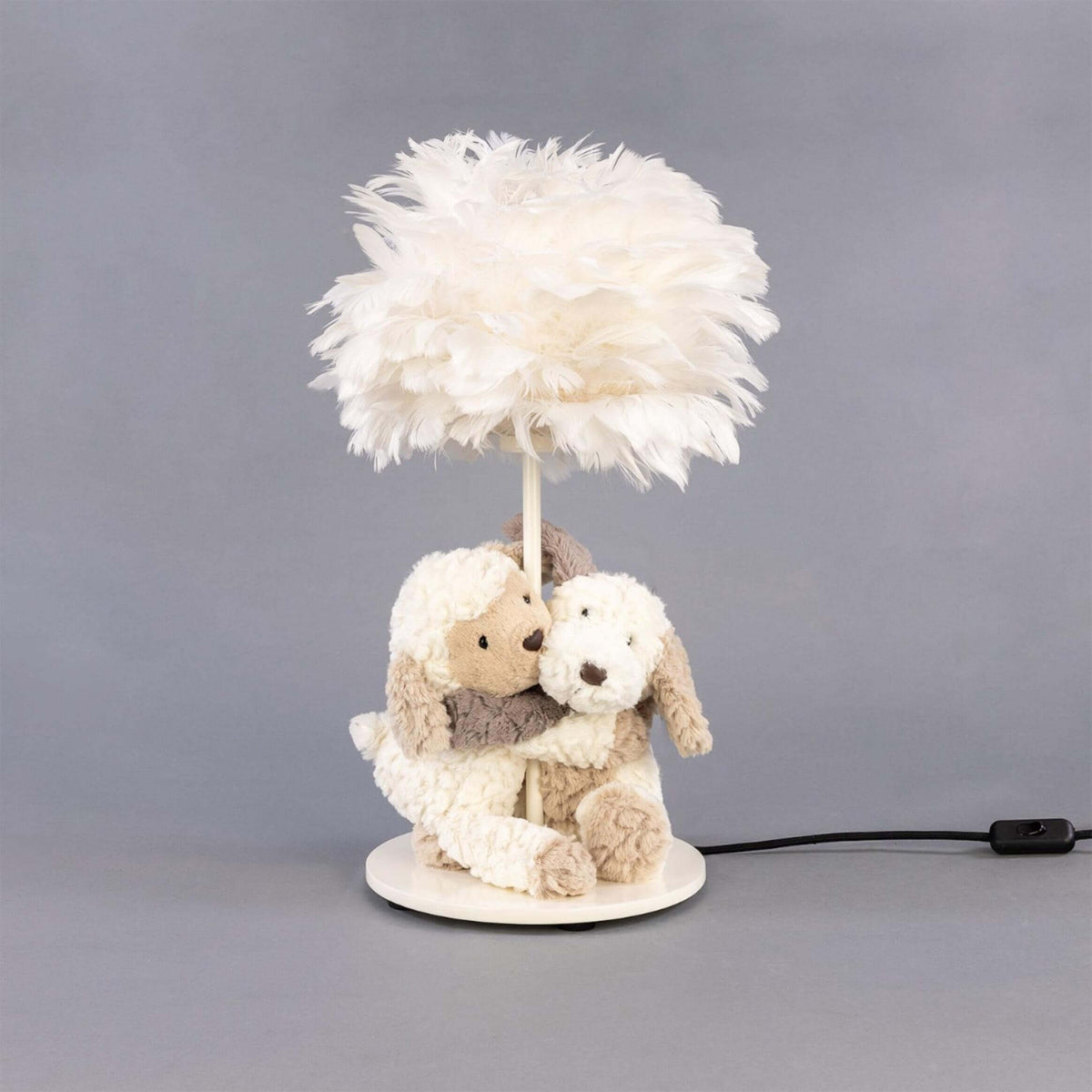 Mullan Foz Teddy Table Lamp 56cm IP20 Powder - Coated White Finish