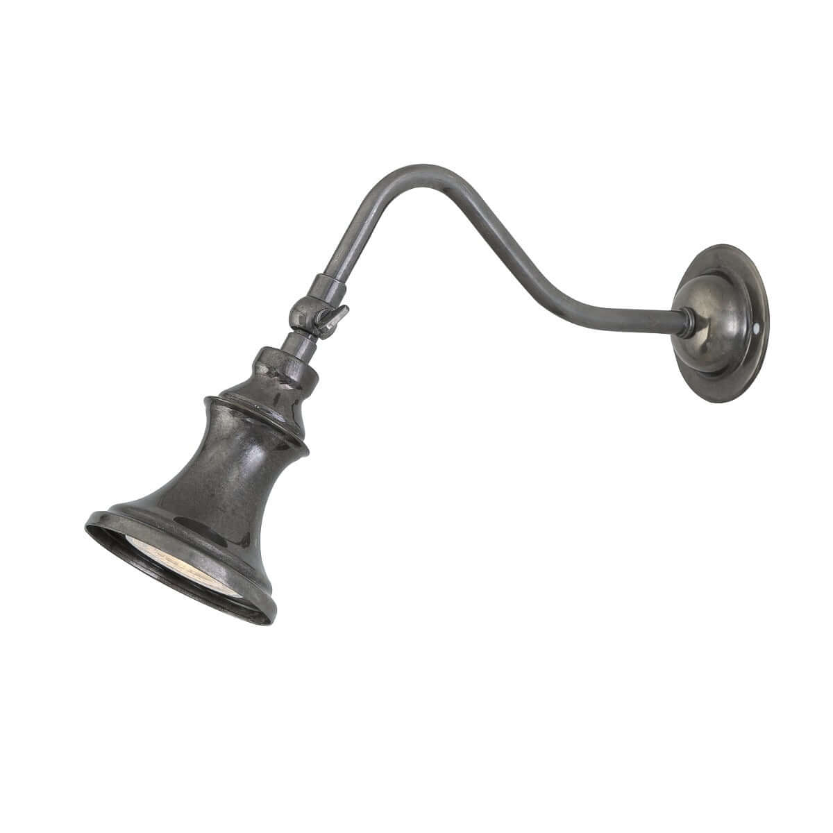Mullan - Kent Traditional Adjustable Spotlight 18cm IP20 - Antique Silver Finish