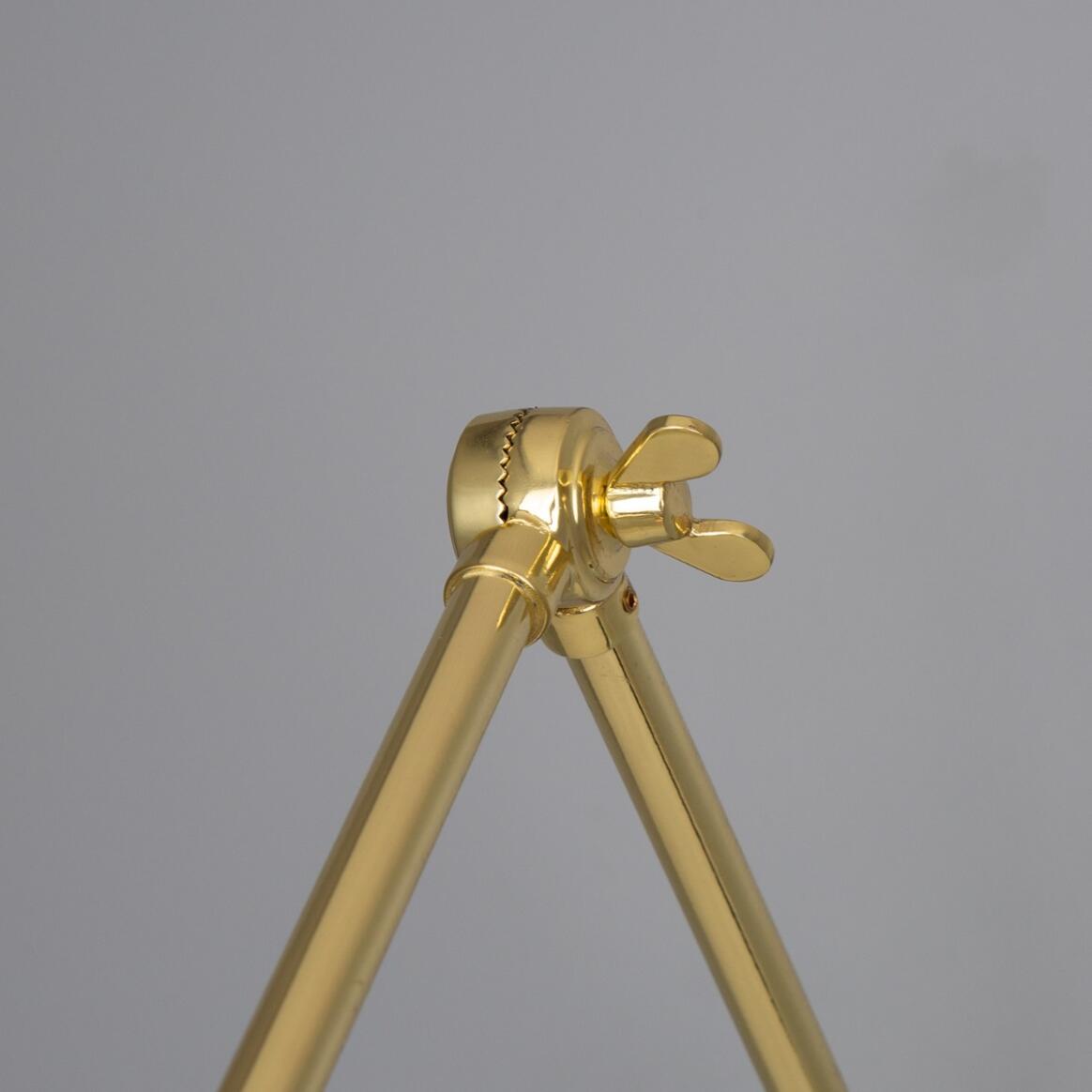 Mullan - Rebell Adjustable Arm Wall Light with Prismatic Glass Shade 30cm IP20 - Polished Brass Finish