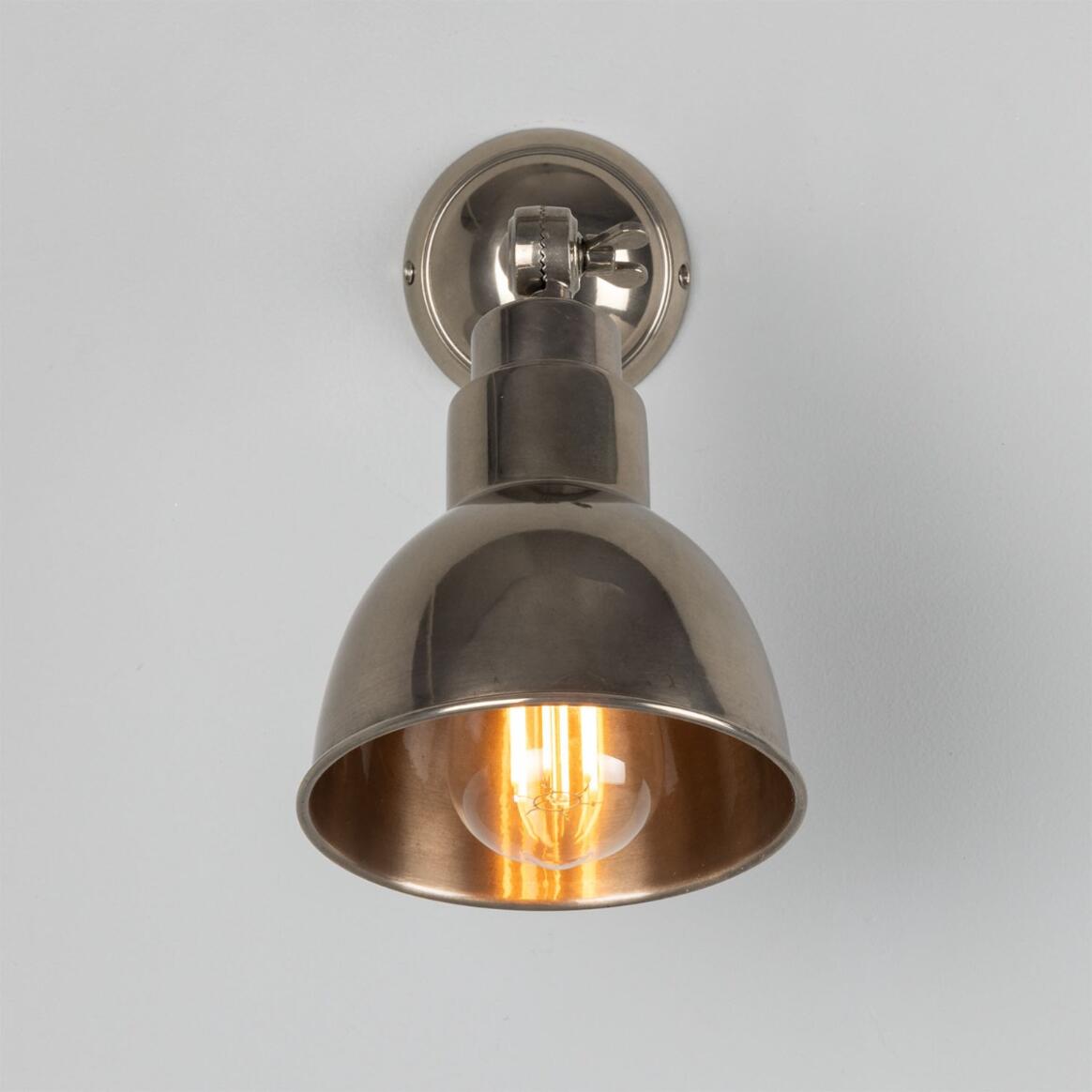 Mullan - Baku Vintage Adjustable Wall Light 15cm IP20 - Antique Silver Finish