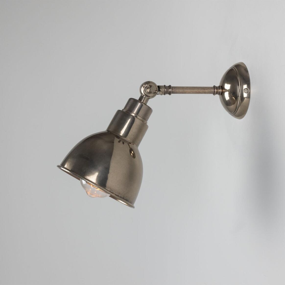 Mullan - Baku Vintage Adjustable Wall Light 15cm IP20 - Antique Silver Finish