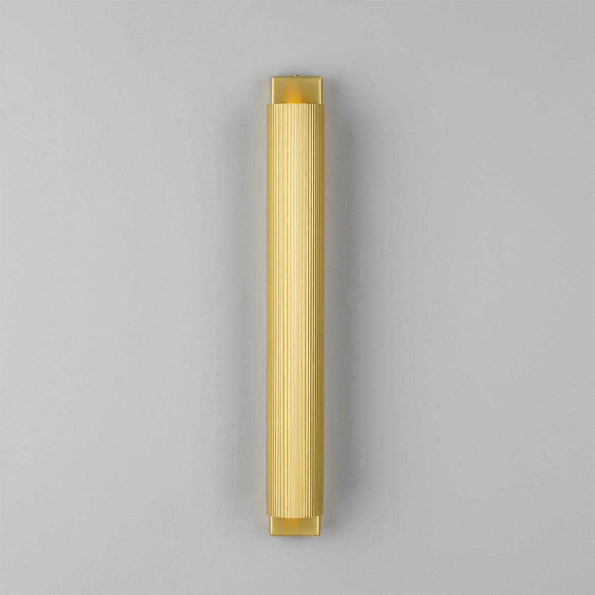 Mullan - Royce Modern Brass Wall Light 40cm IP20 - Satin Brass Finish