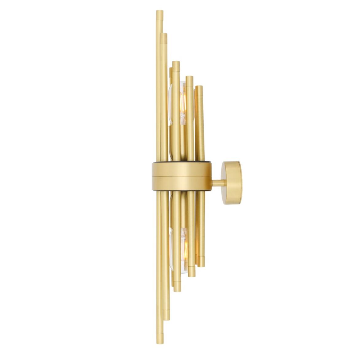 Mullan - Victoria Mini Brass Wall Light - Satin Brass Finish