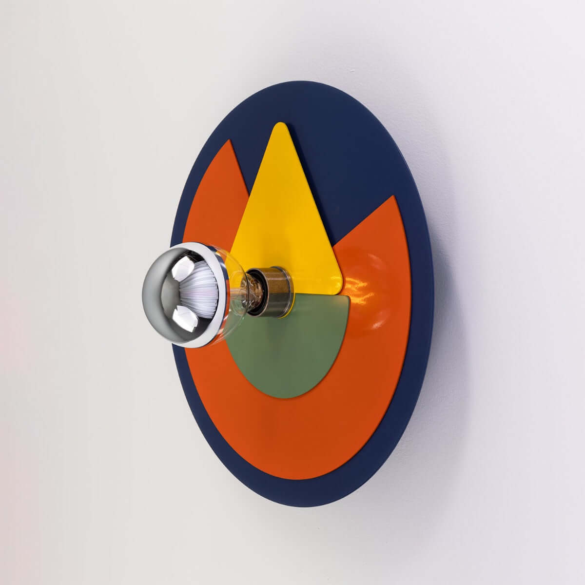Mullan - Neptune Colourful Disc Wall Light 40cm IP20 - Antique Silver Finish
