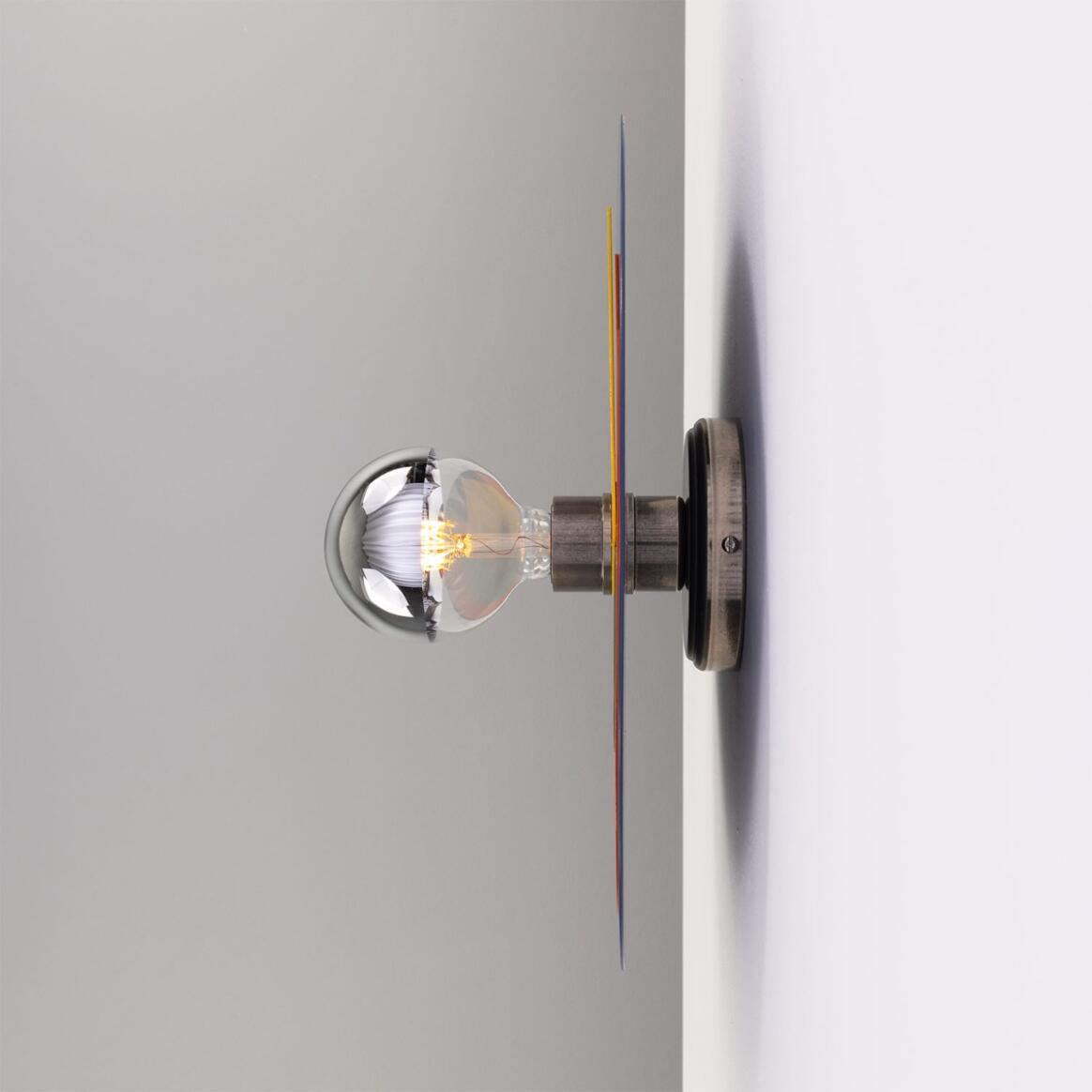 Mullan - Neptune Colourful Disc Wall Light 40cm IP20 - Antique Silver Finish