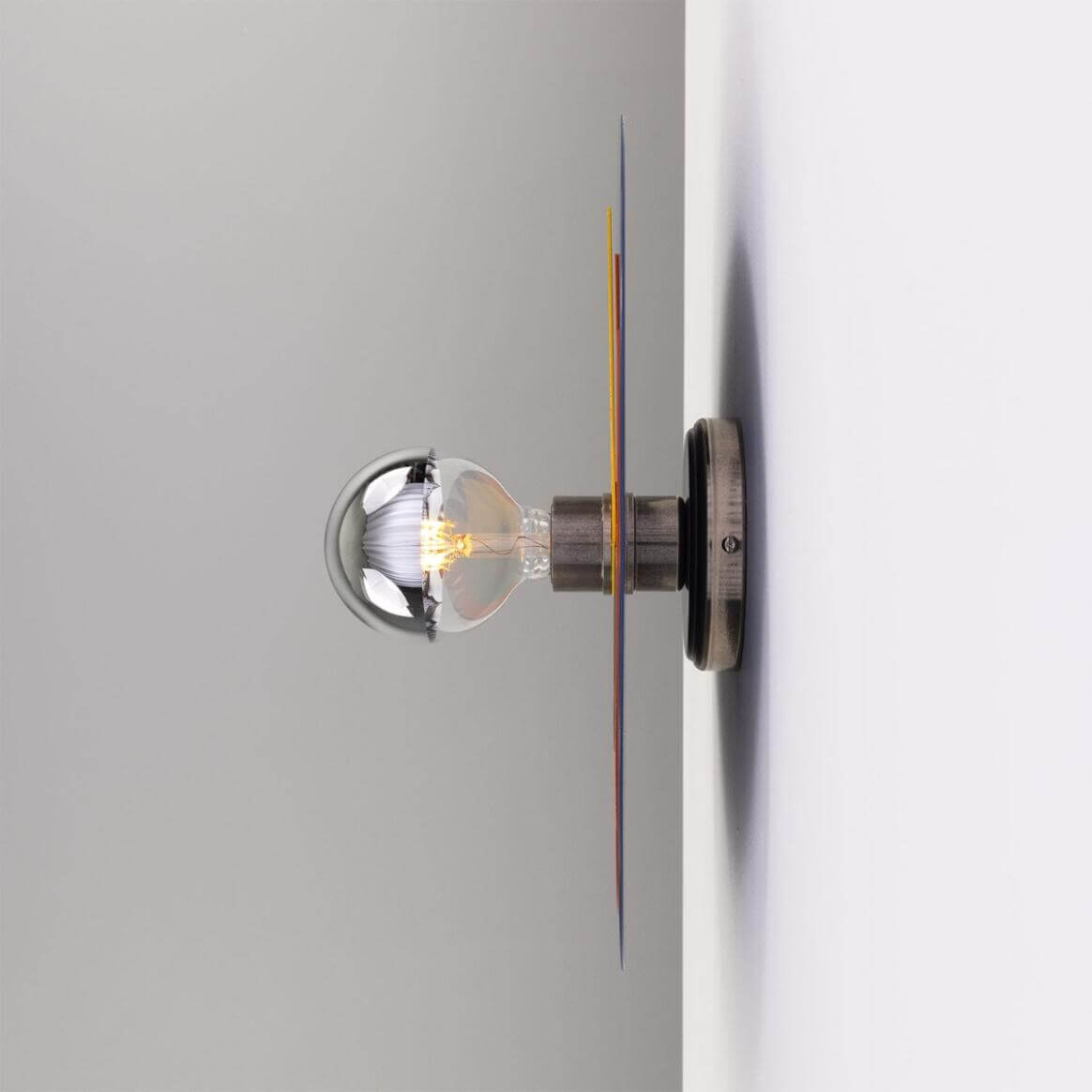 Mullan - Neptune Colourful Disc Wall Light 40cm IP20 - Antique Silver Finish