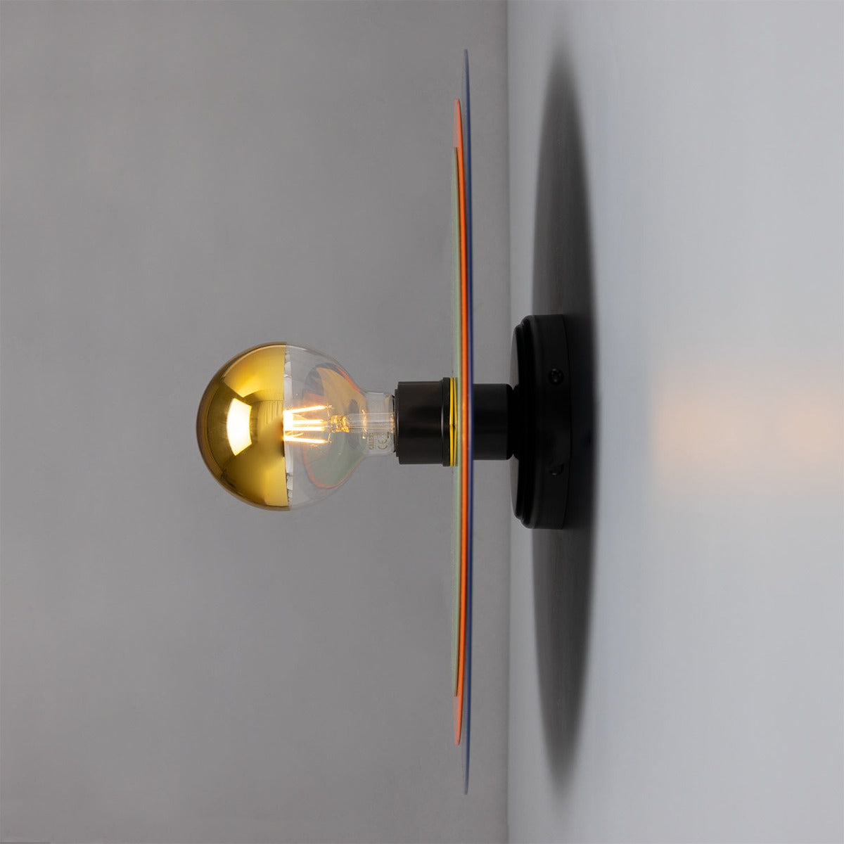 Mullan - Neptune Colourful Disc Wall Light 40cm IP20 - Powder Coated Matte Black Finish
