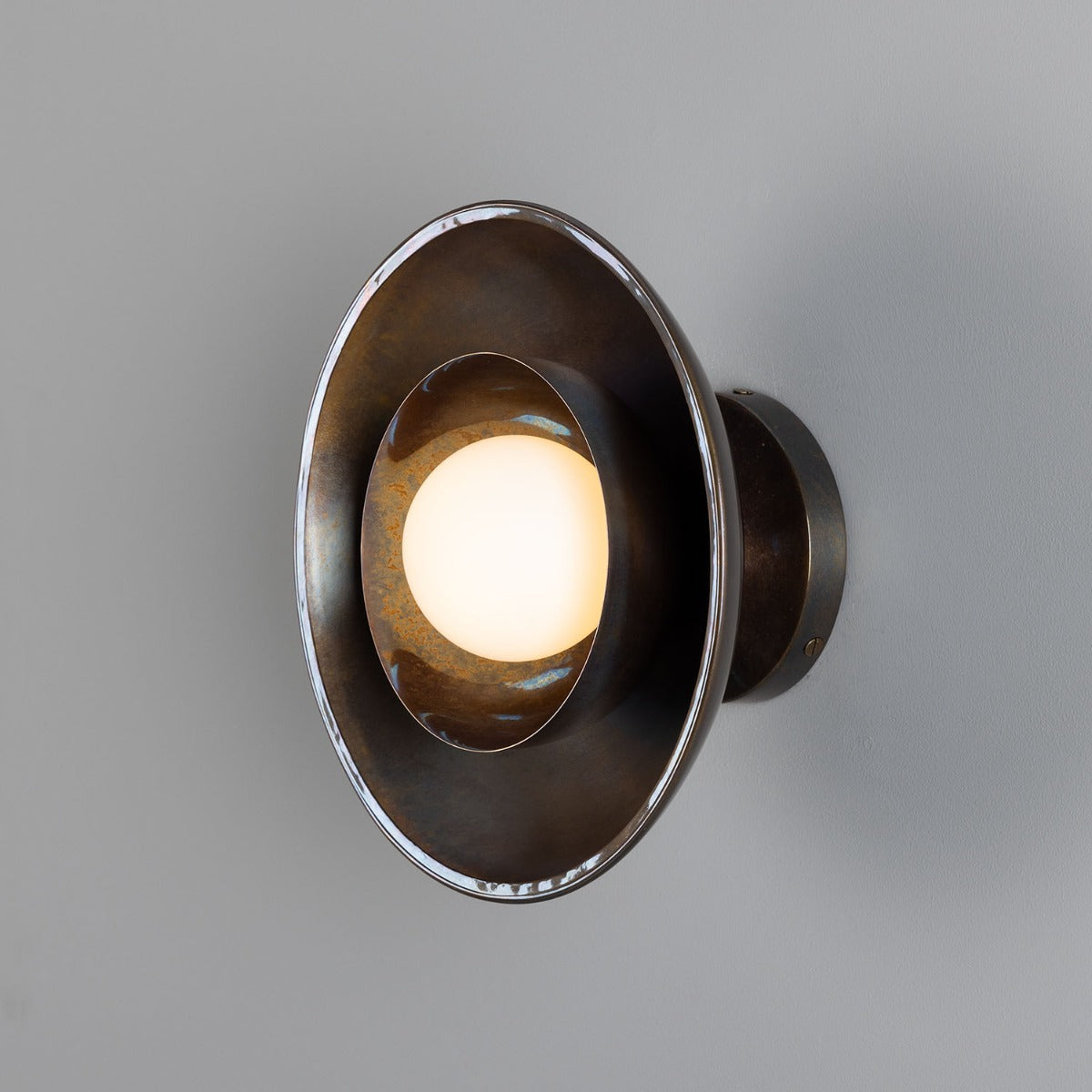 Mullan - Marrakesh Art Deco Wall Light 25cm IP20 - Antique Brass Finish