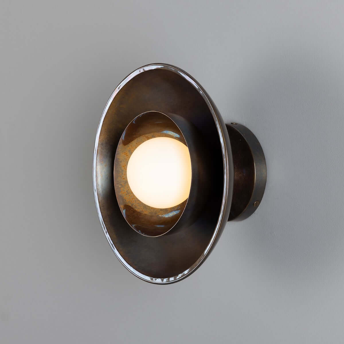 Mullan - Marrakesh Art Deco Wall Light 25cm IP20 - Antique Brass Finish