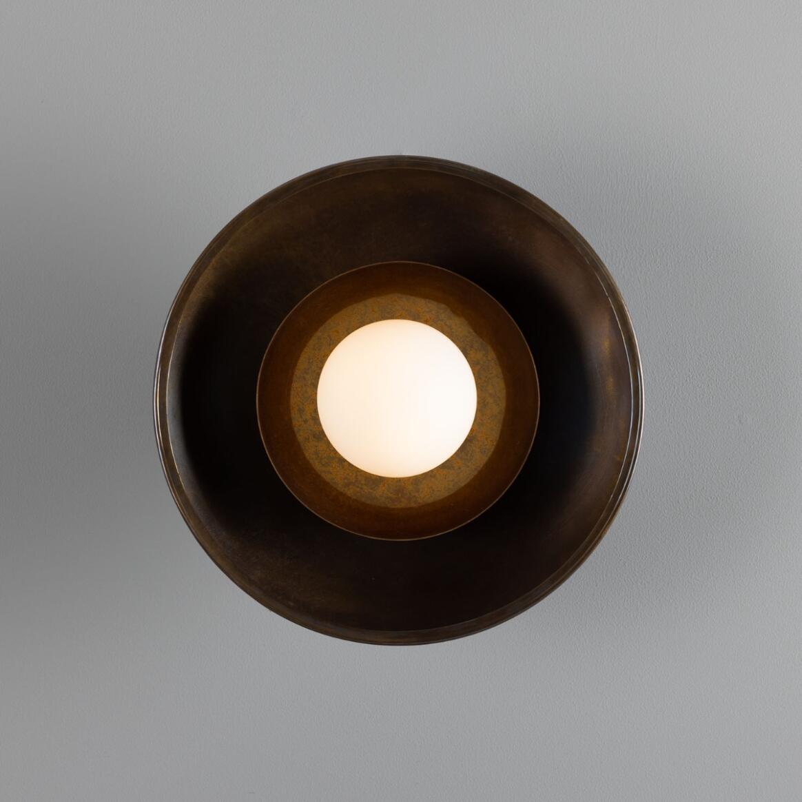 Mullan - Marrakesh Art Deco Wall Light 25cm IP20 - Antique Brass Finish