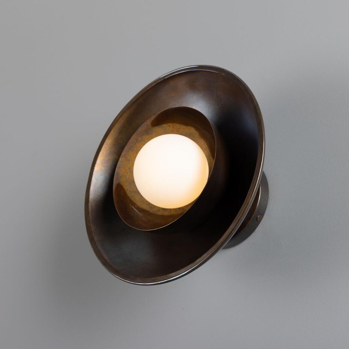 Mullan - Marrakesh Art Deco Wall Light 25cm IP20 - Antique Brass Finish