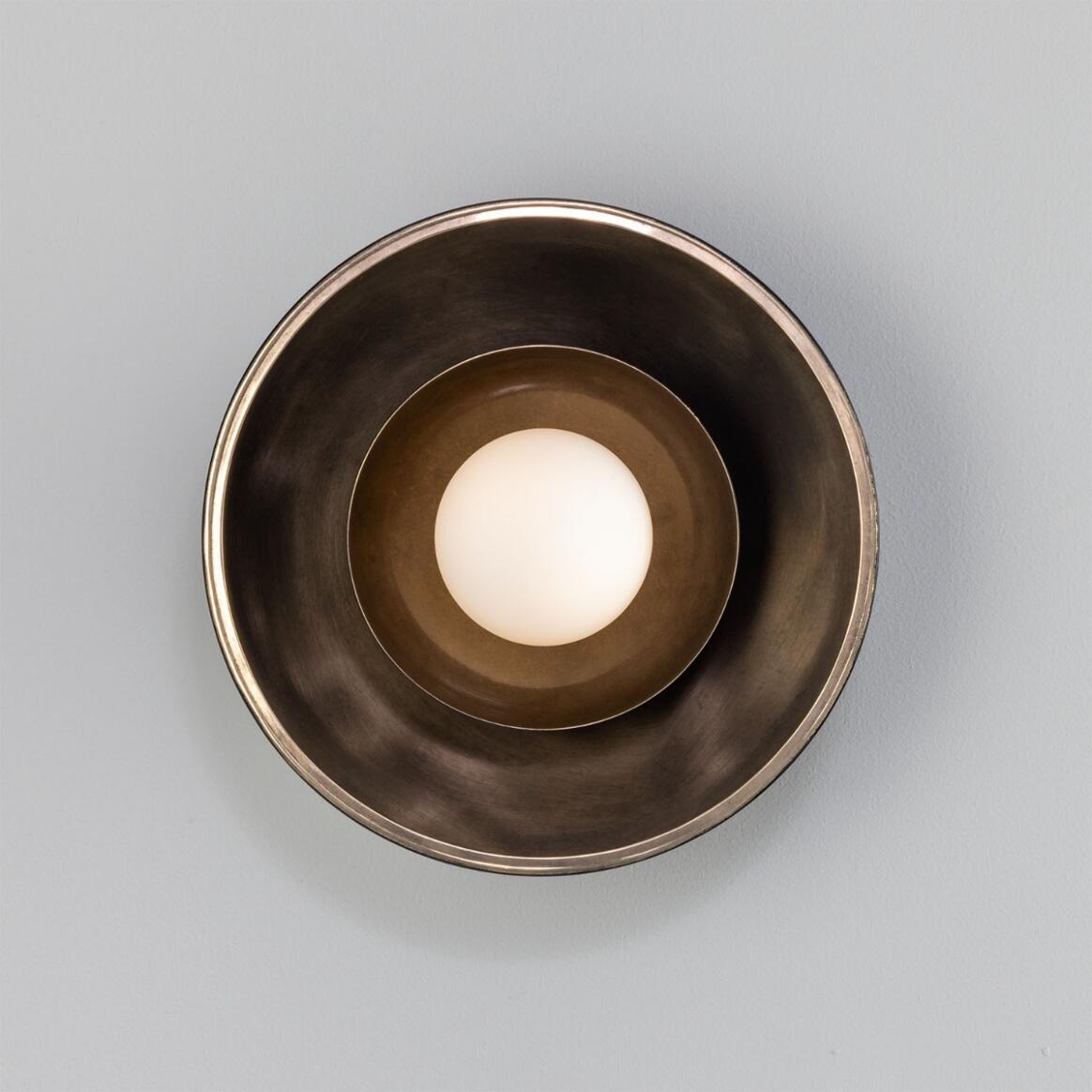 Mullan - Marrakesh Art Deco Wall Light 25cm IP20 - Antique Silver Finish
