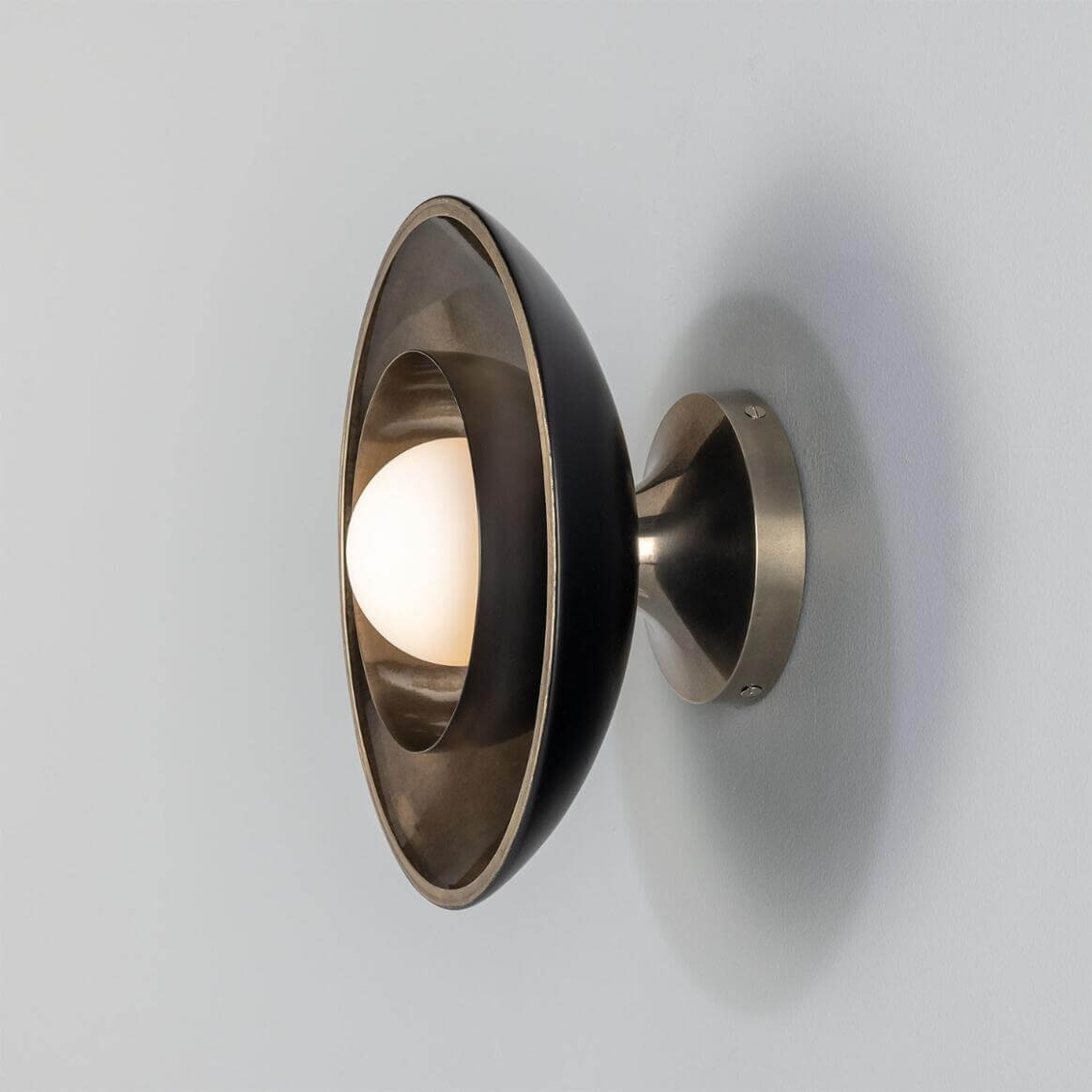 Mullan - Marrakesh Art Deco Wall Light 25cm IP20 - Antique Silver Finish