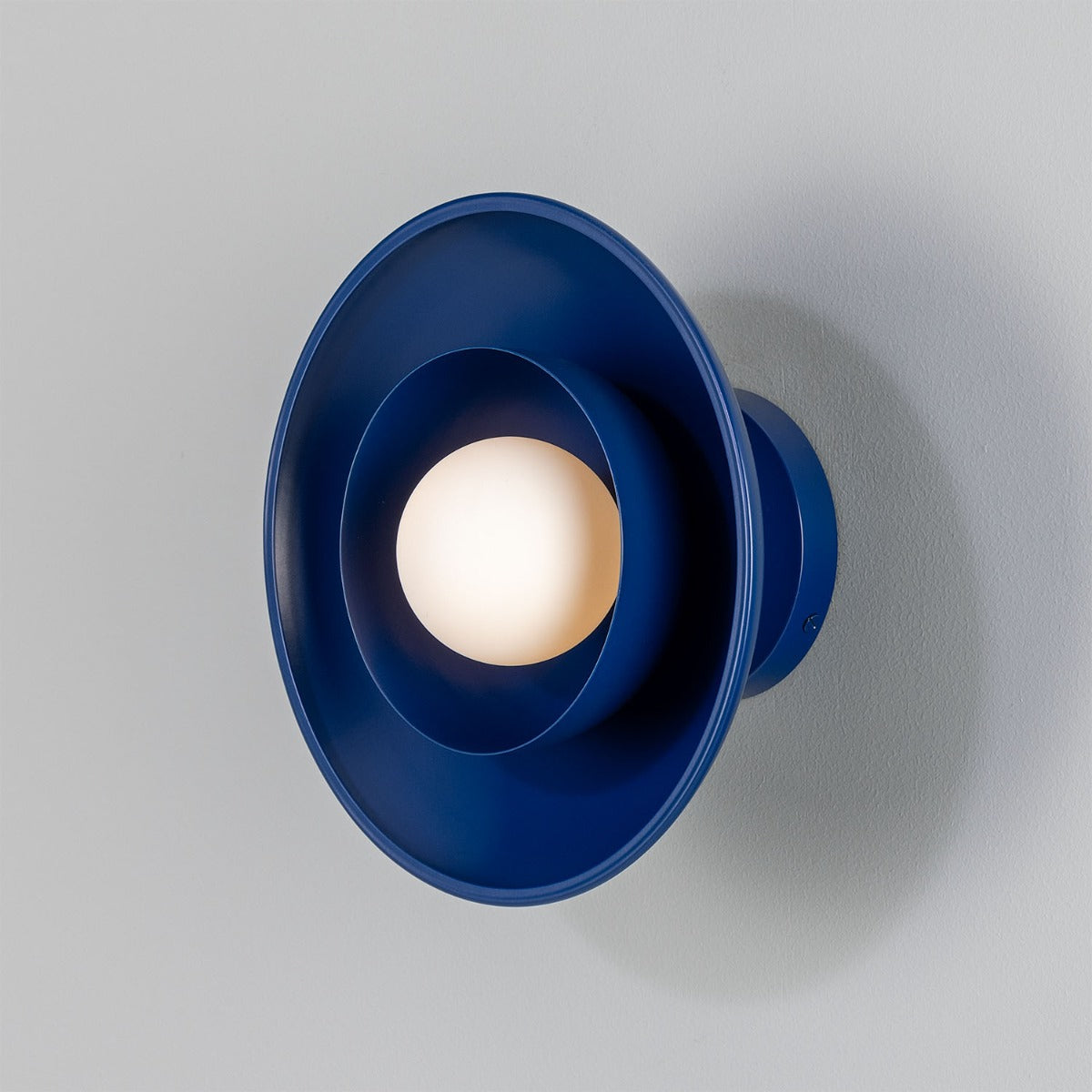 Mullan - Marrakesh Art Deco Wall Light 25cm IP20 - Powder Coated Sapphire Blue Finish
