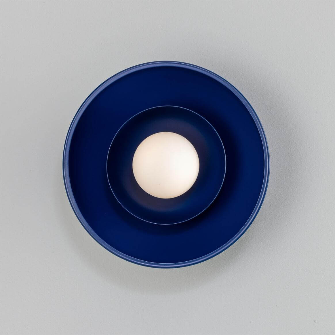 Mullan - Marrakesh Art Deco Wall Light 25cm IP20 - Powder Coated Sapphire Blue Finish