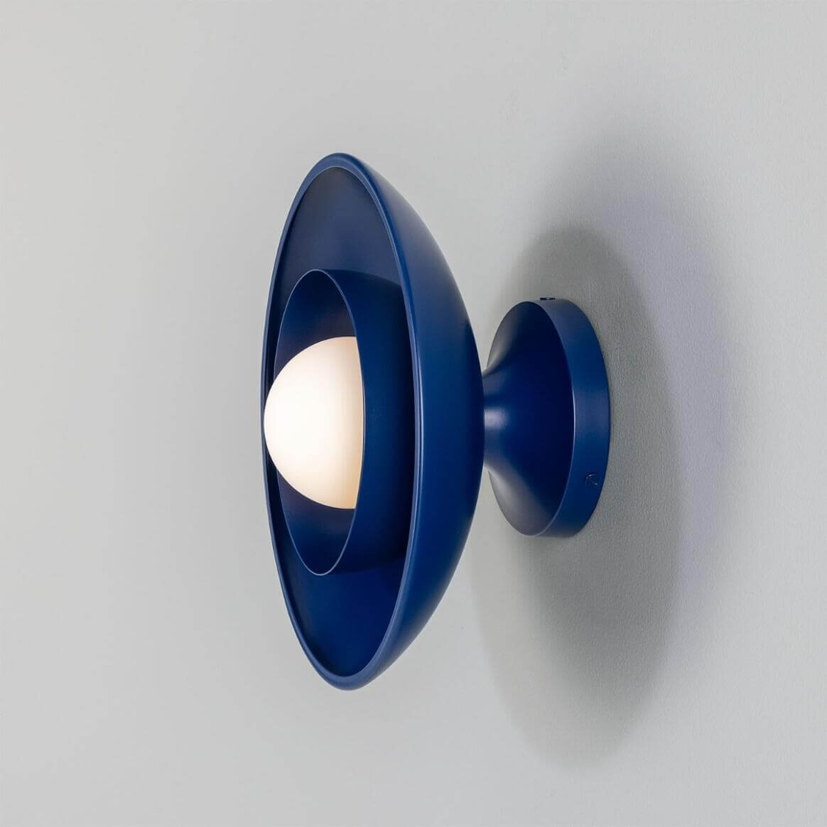 Mullan - Marrakesh Art Deco Wall Light 25cm IP20 - Powder Coated Sapphire Blue Finish