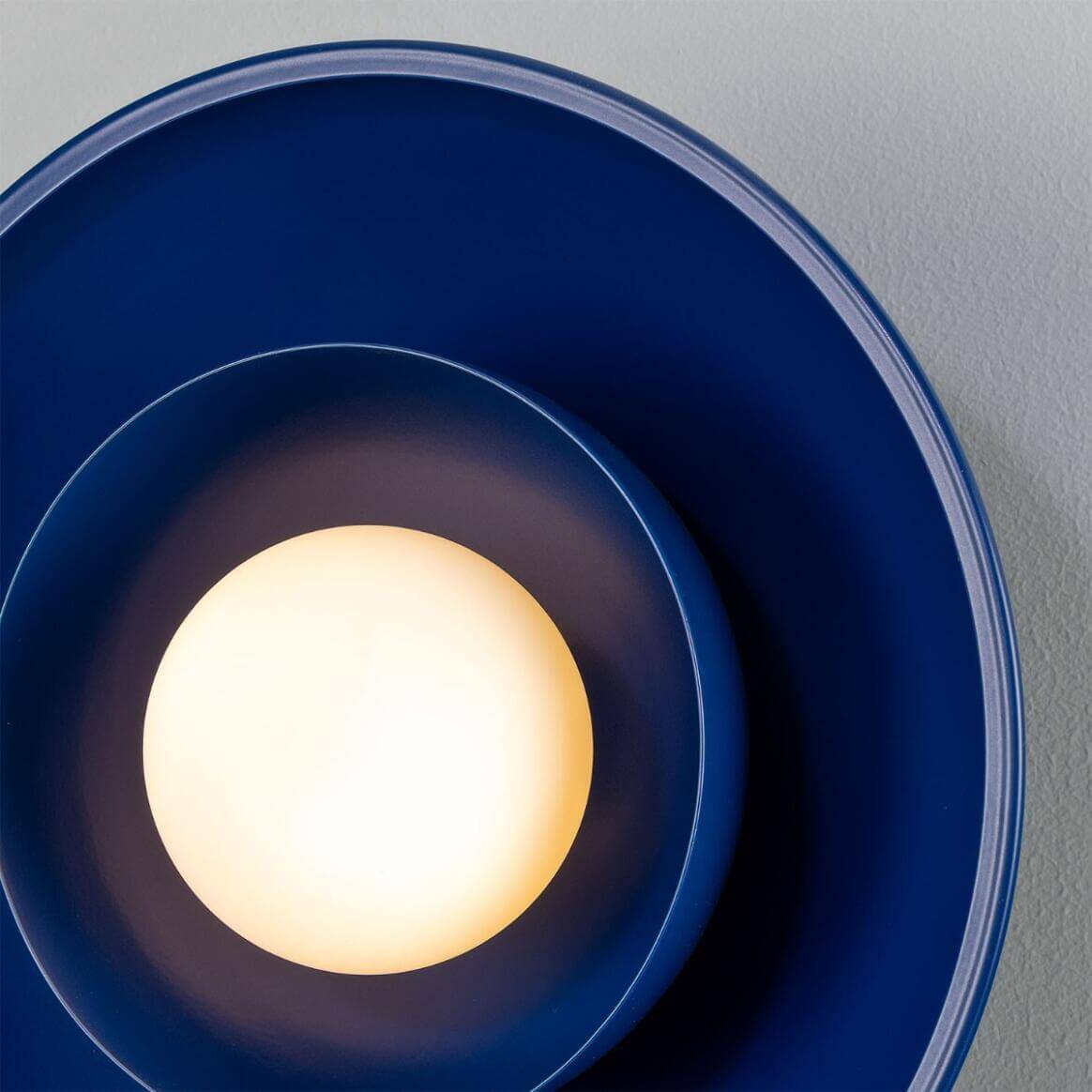 Mullan - Marrakesh Art Deco Wall Light 25cm IP20 - Powder Coated Sapphire Blue Finish