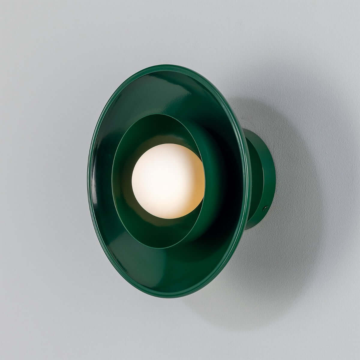 Mullan - Marrakesh Art Deco Wall Light 25cm IP20 - Powder Coated Racing Green Finish