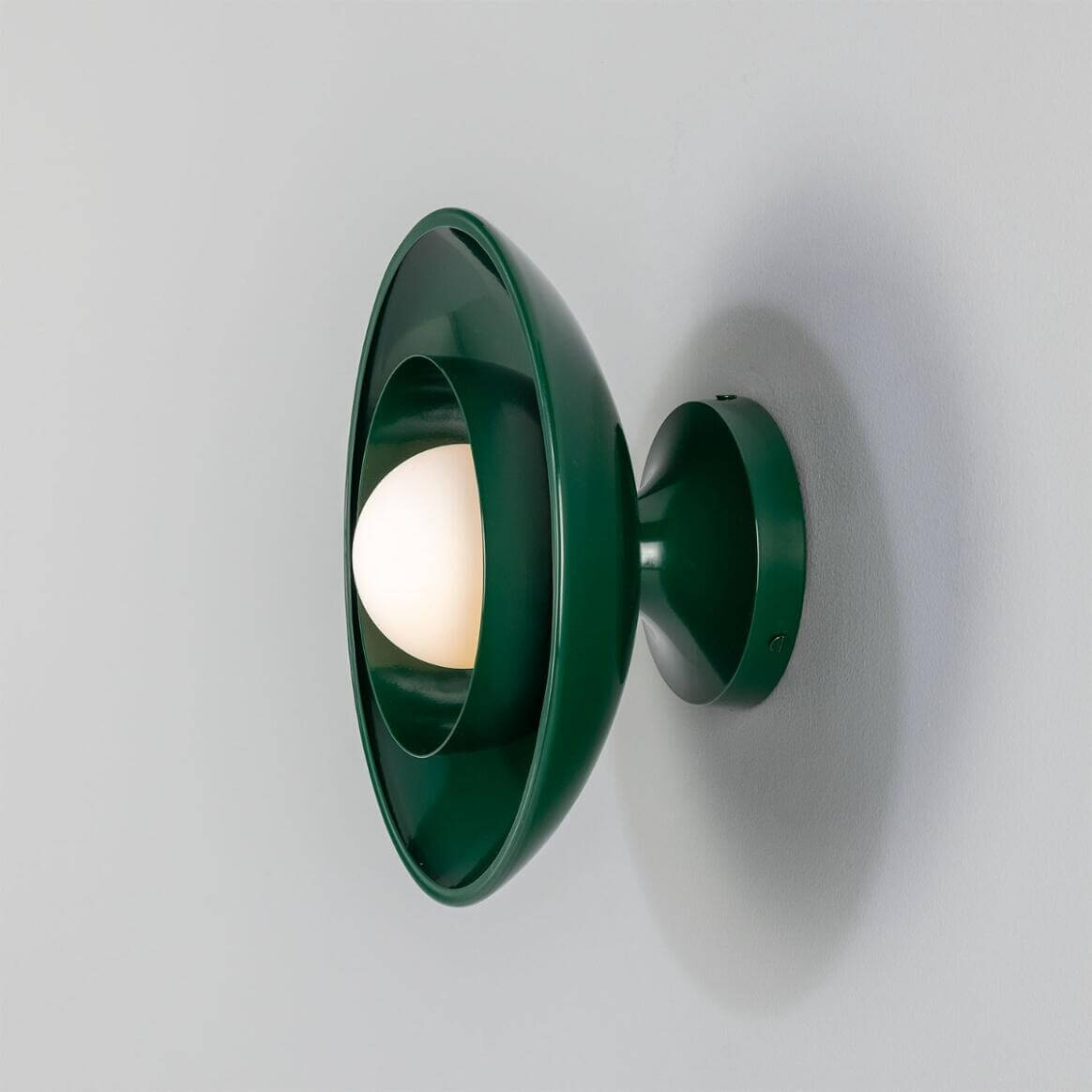 Mullan - Marrakesh Art Deco Wall Light 25cm IP20 - Powder Coated Racing Green Finish