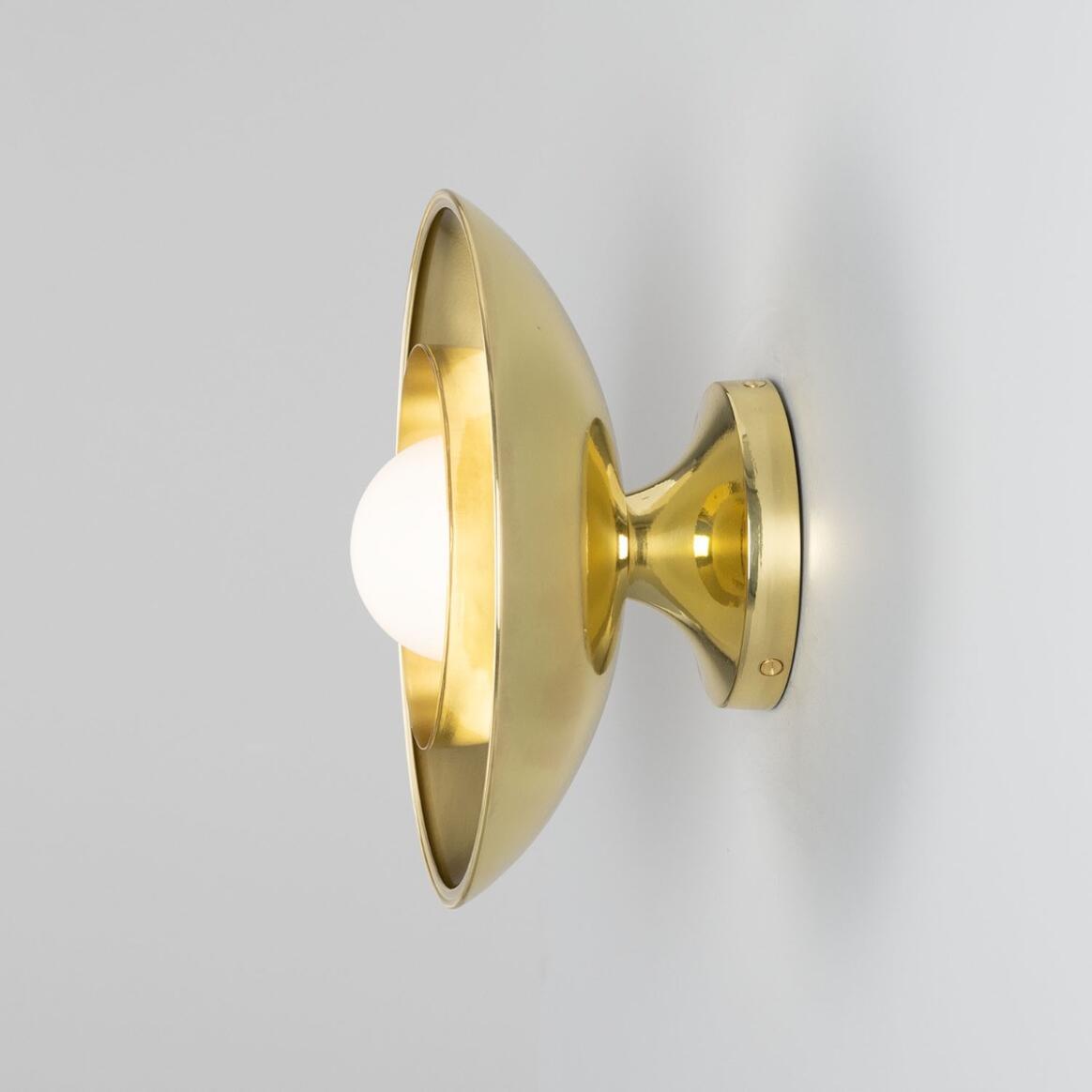 Mullan - Marrakesh Art Deco Wall Light 25cm IP20 - Polished Brass Finish