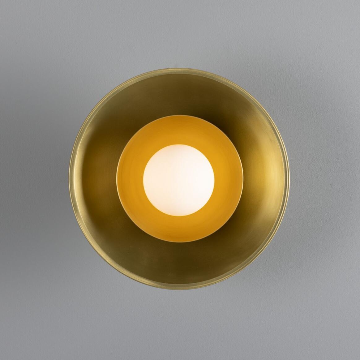 Mullan - Marrakesh Art Deco Wall Light 25cm IP20 - Satin Brass Finish