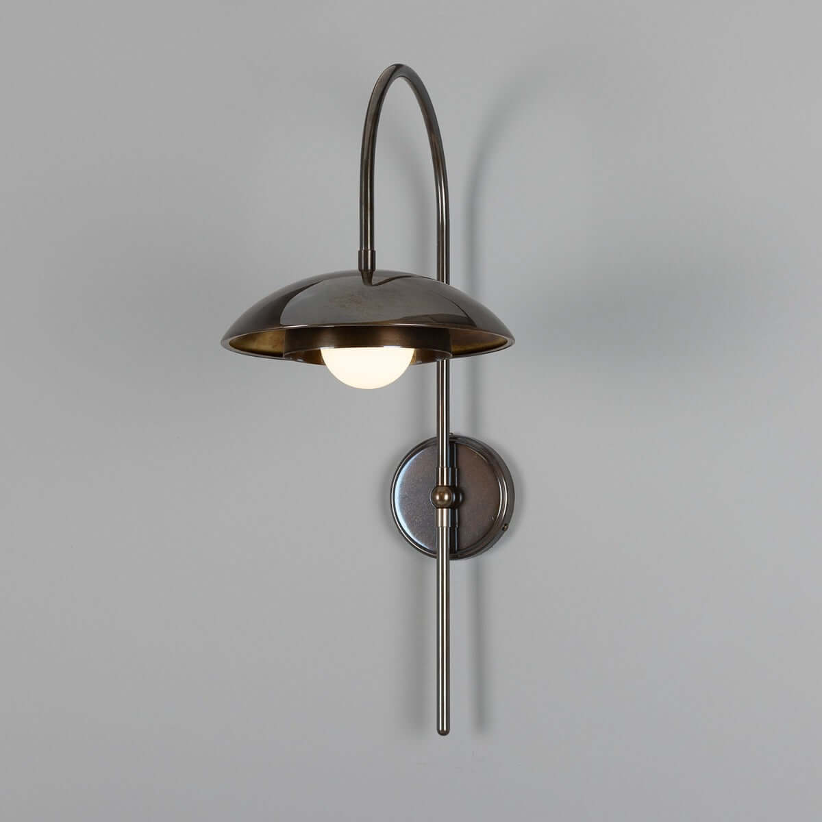 Mullan - Marrakesh Art Deco Arc Wall Light 60cm IP20 - Antique Brass Finish
