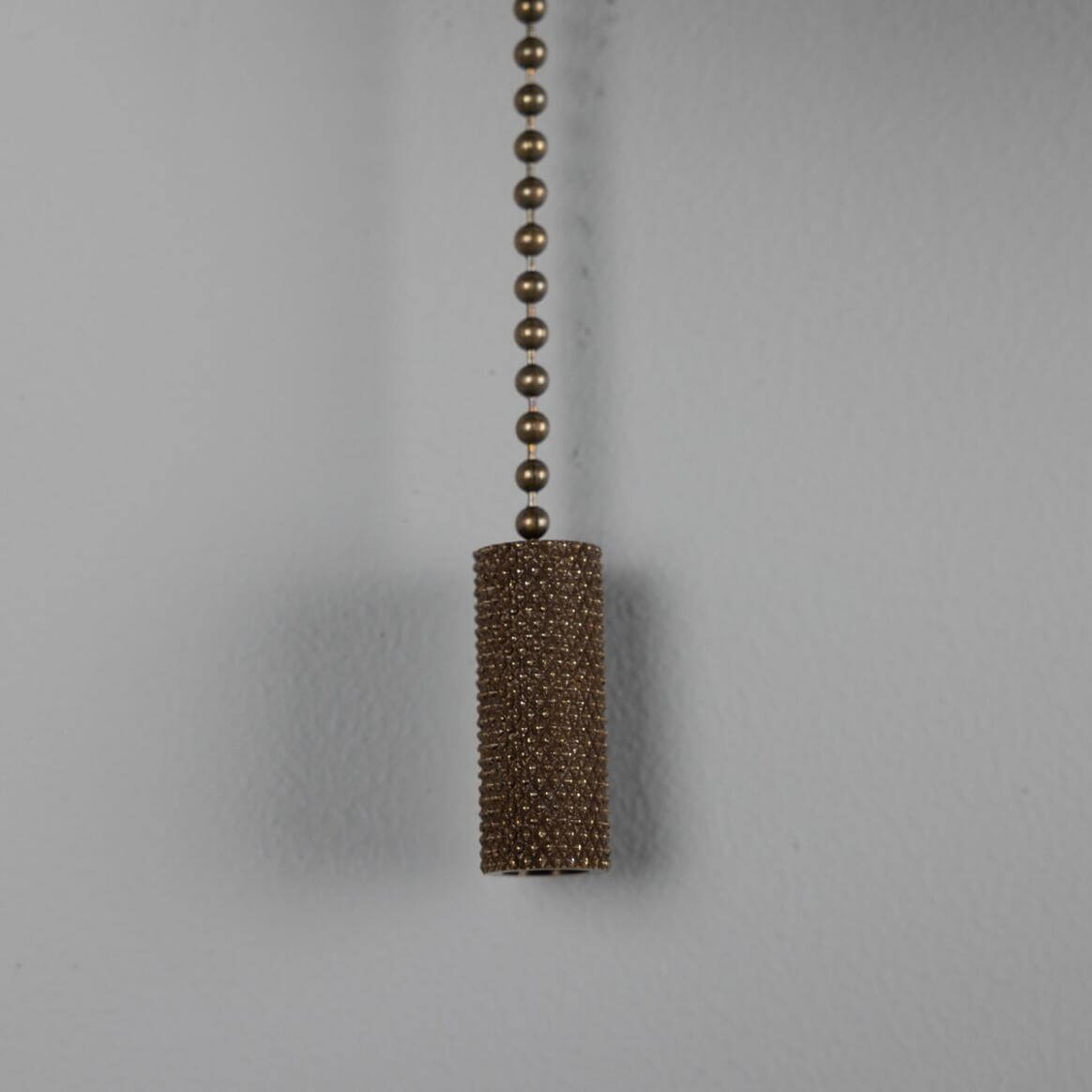 Mullan - Marrakesh Art Deco Wall Light with Pull Chain 25cm IP20 - Antique Brass And Powder Coated Sapphire Blue Finish