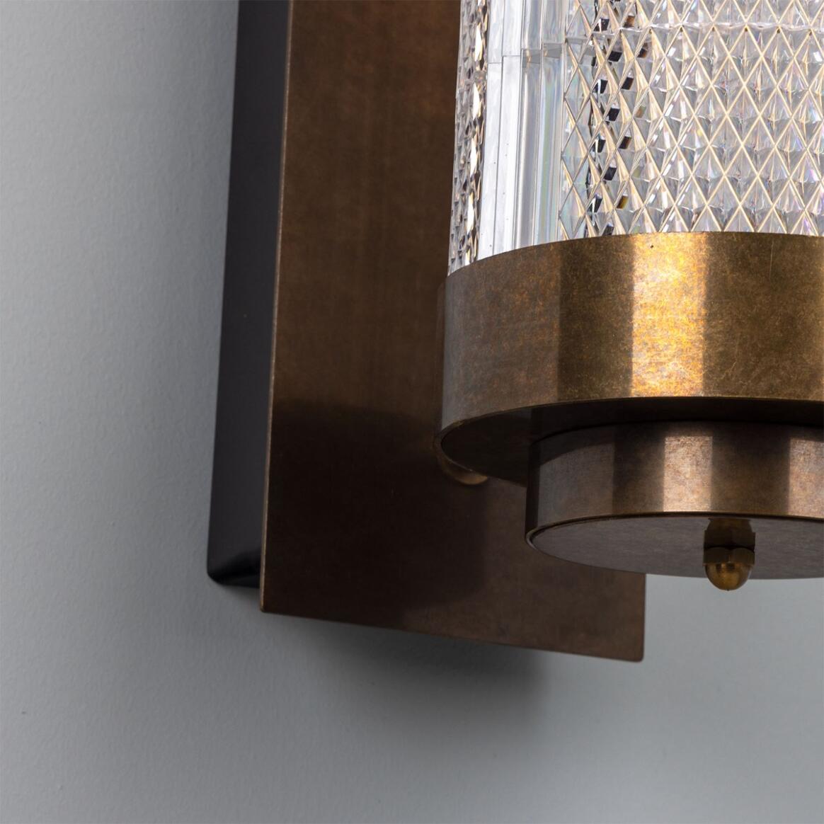 Mullan - Ashford Linear Neo-Victorian Wall Light 80cm IP20 - Antique Silver Finish