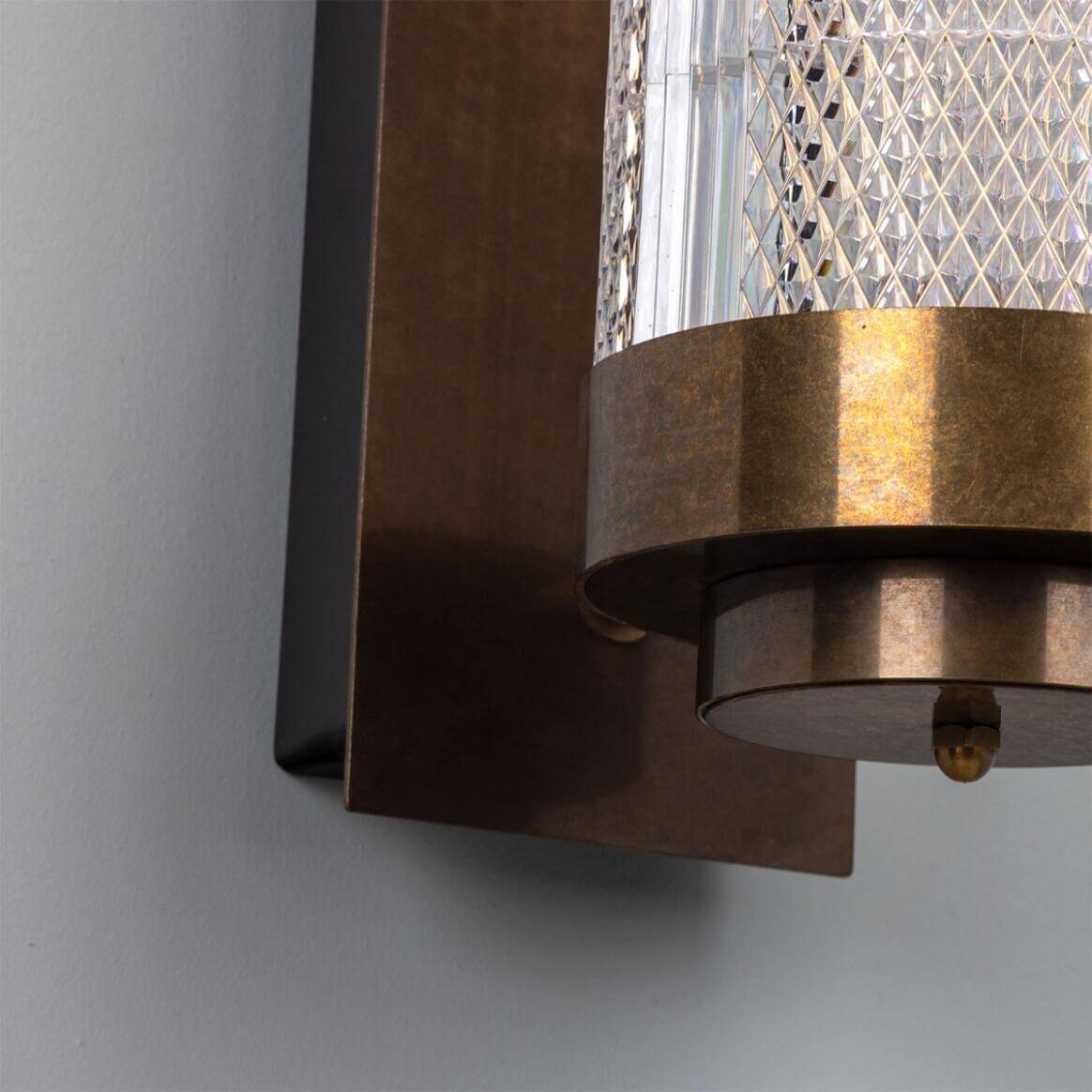 Mullan - Ashford Linear Neo-Victorian Wall Light 80cm IP20 - Antique Brass Finish