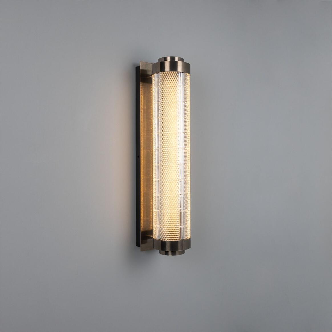 Mullan - Ashford Linear Neo-Victorian Wall Light 80cm IP20 - Antique Silver Finish