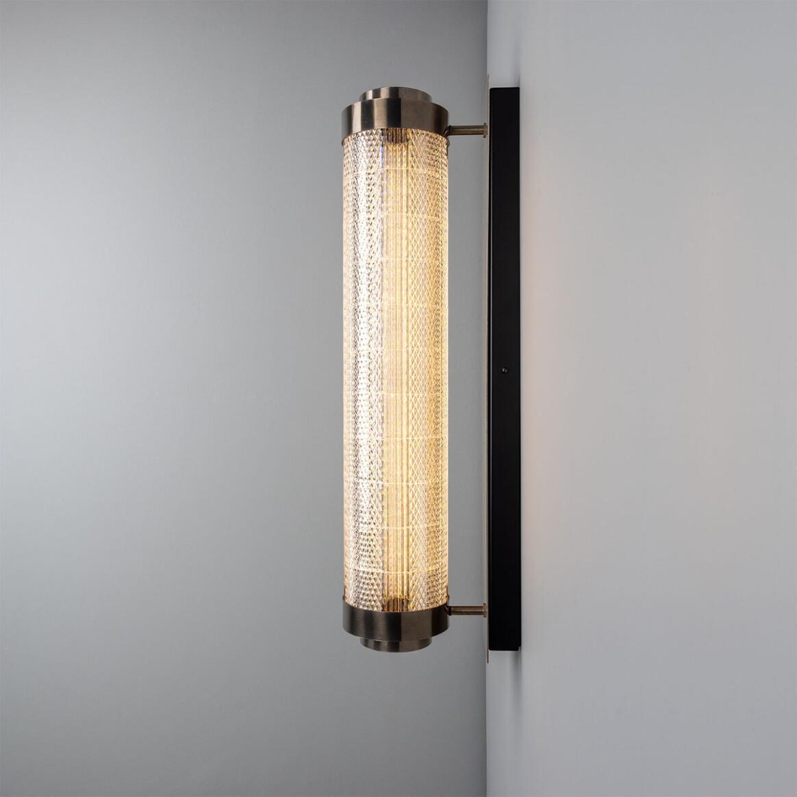 Mullan - Ashford Linear Neo-Victorian Wall Light 80cm IP20 - Antique Silver Finish
