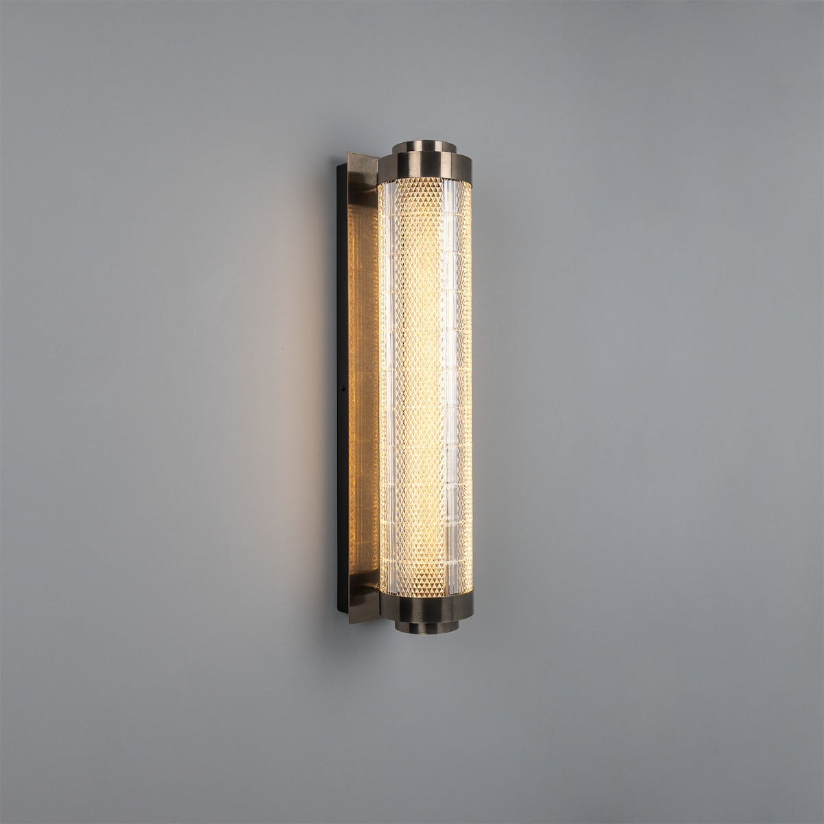 Mullan - Ashford Linear Neo-Victorian Wall Light 80cm IP20 - Antique Silver Finish
