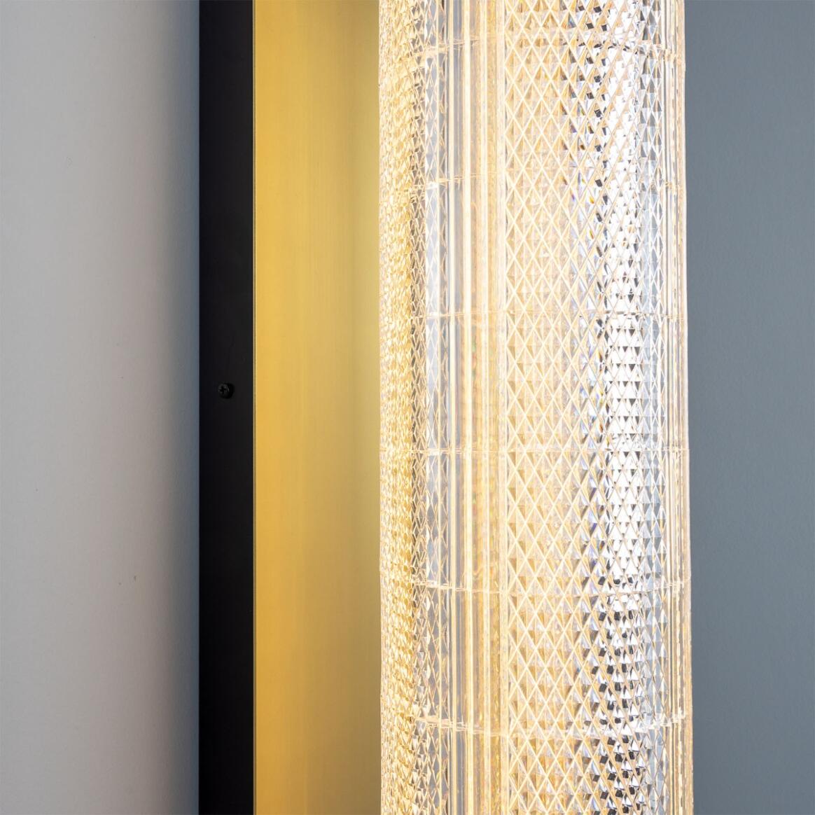Mullan - Ashford Linear Neo-Victorian Wall Light 80cm IP20 - Satin Brass Finish